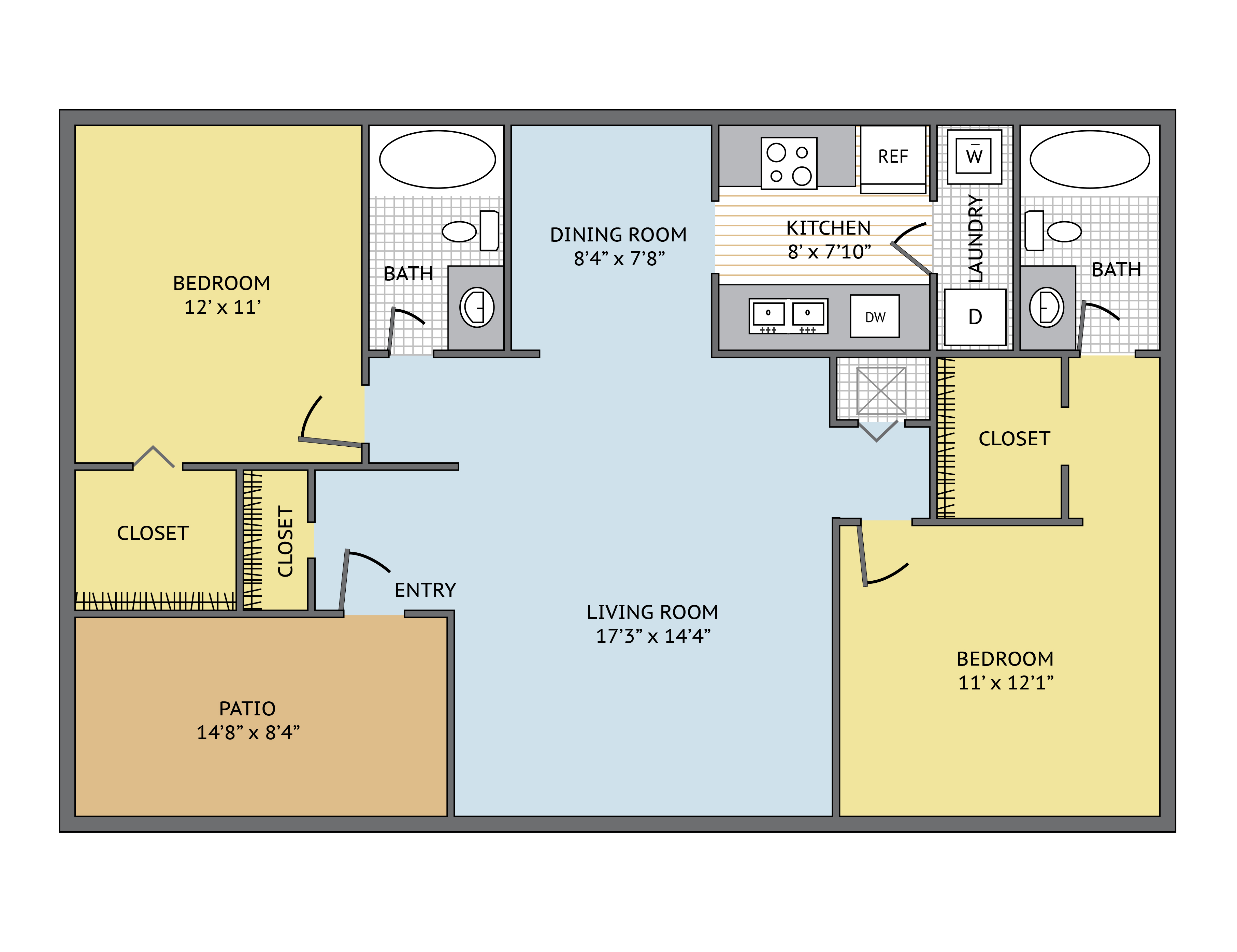 Memphis Renovated floor plan